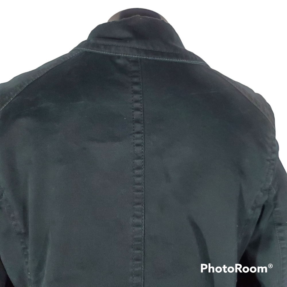 Gap Cotton Button Up Black Jacket Lined Jean Mate… - image 6